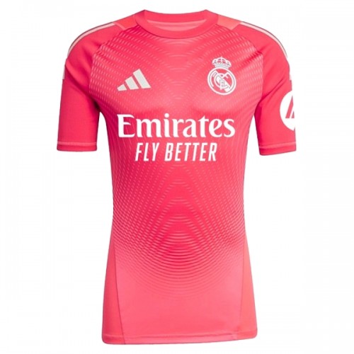 Maglia Portiere Real Madrid 2025-26 Maniche Corte Rossa - Uomo Maglia Portiere Real Madrid 2025-26 Maniche Corte Rossa - Uomo